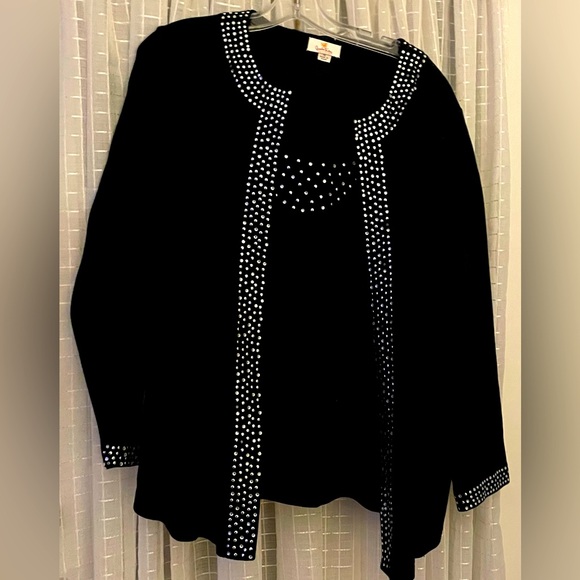 Quacker Factory 1X black with embellishment - Picture 1 of 5